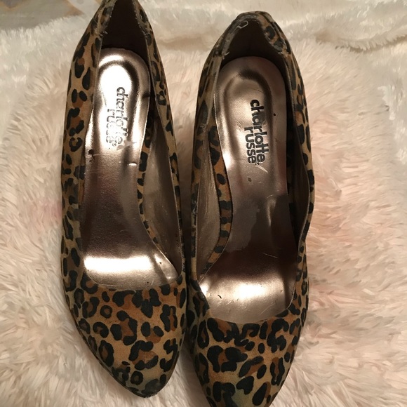 Leopard print Charlotte Rousse Heels - Picture 2 of 3